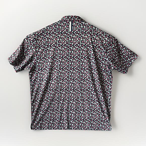 Rhoback Mens Performance Golf Polo Shirt The Azalea Masters XXL Floral Print EUC - Picture 6 of 8